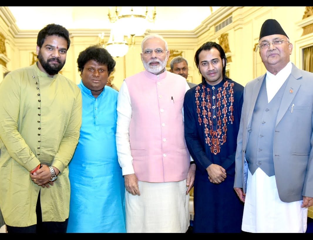 Rajesh Prasanna with Honorable Indian and Nepal PM