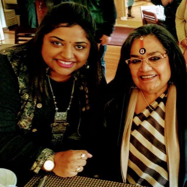 With Usha Uthup Ji
